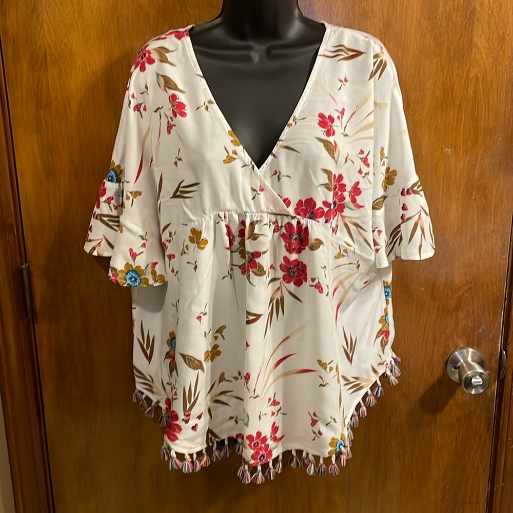 Babydoll blouse floral